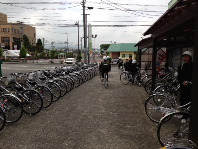 2013中間1学期早朝自転車.JPG